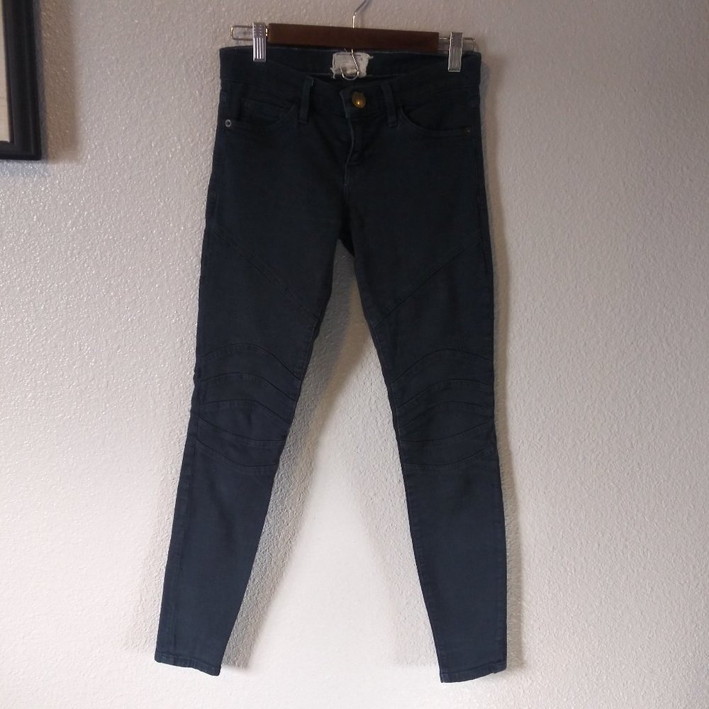Current/Elliot Midnight Blue The Moto Ankle Skinny Jean Size 25